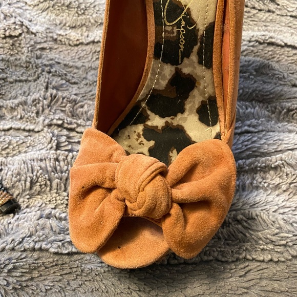 Jessica Simpson Elanas Peach & Glitter Pumps - Picture 8 of 8